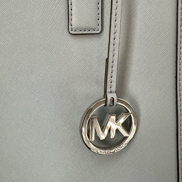 Michael Kors Saffiano Leather Dillon Handbag in Powder Blue - Picture 10 of 10